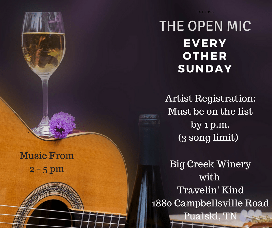 Join us every end of the week Open Mic