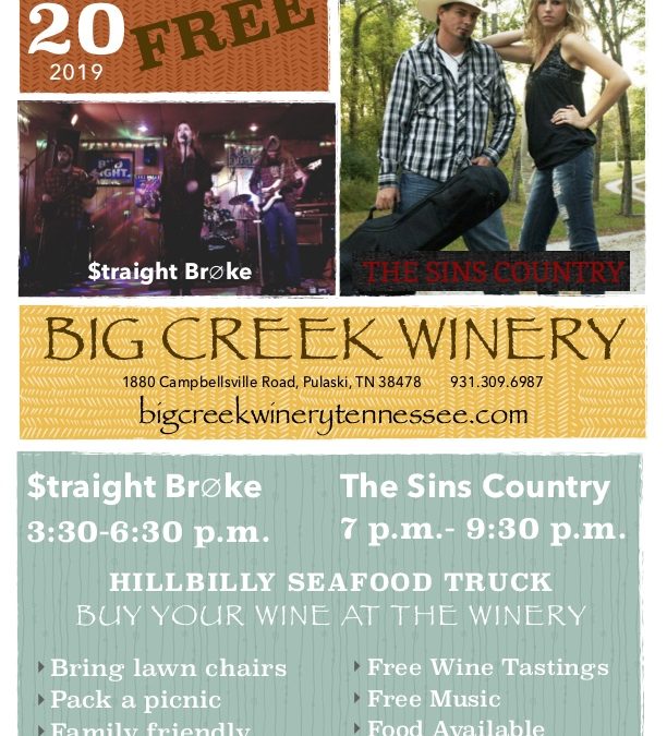 Big Creek Winery Grape Event Season Kickoff